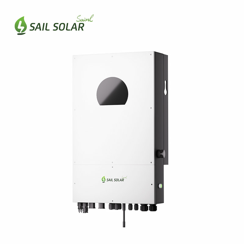Inversor solar híbrido monofásico para uso doméstico de 6 kW/6 kVA con almacenamiento de energía y función de conexión en paralelo.